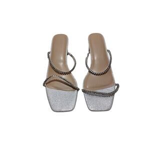 womens faryl robin alexandrea open square toe kitten heel slip-on.